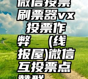 微信投票刷票器vx 投票作弊  (线报屋)微信互投票点赞群